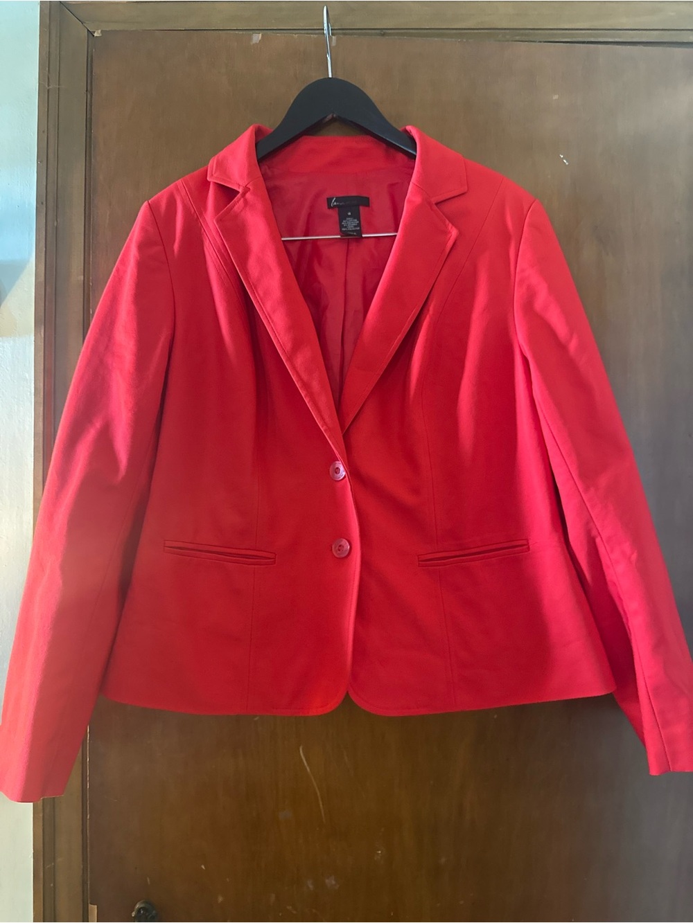 Lane Bryant Red Two-Button Blazer